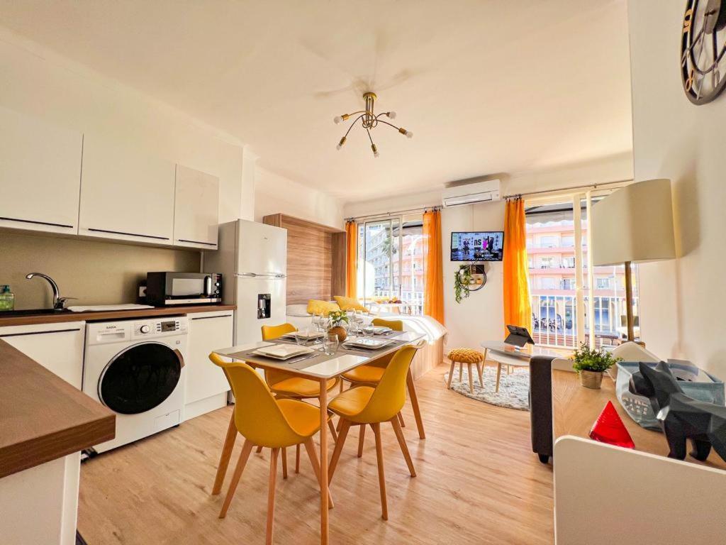Appartement Vue Mer Parking Prive Place Med 卡内 外观 照片